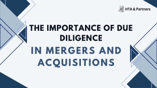 The Importance of Due Diligence in Mergers and Acquisitions
