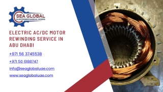 Electric ACDC Motor Rewinding in Abu Dhabi