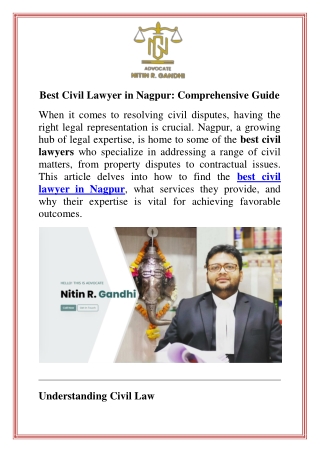 Best Civil Lawyer in Nagpur Comprehensive Guide