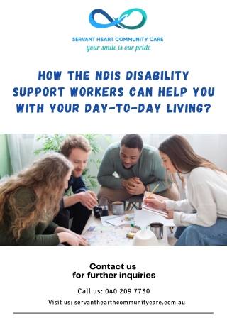 How The NDIS Disability Support Workers Can Help You With Your Day-to-Day Living
