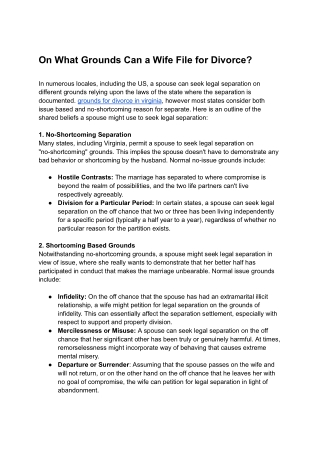 grounds for divorce in virginia