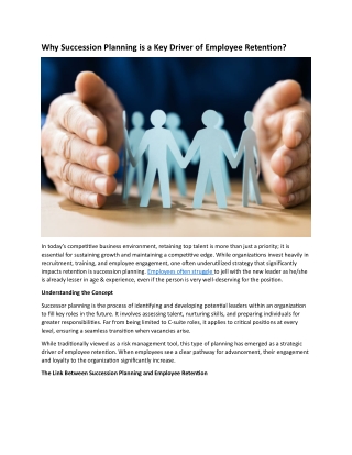Why Succession Planning is a Key Driver of Employee Retention