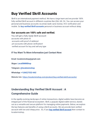How to Buy Verified Skrill Accounts Can Simplify Your Life