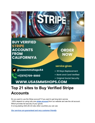 05 Best Easiest Way To Buy Verified stripe Accounts In 2025-26