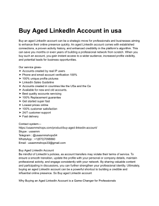 05 Best Easiest Way To Buy Verified linkedin Accounts In 2025-26