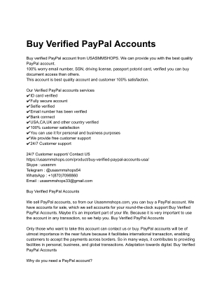 05 Best Easiest Way To Buy Verified paypal Accounts In 2025-26