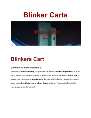 Blinker Carts