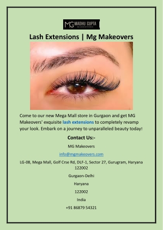 Lash Extensions  Mg Makeovers