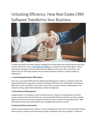 Unlocking Efficiency