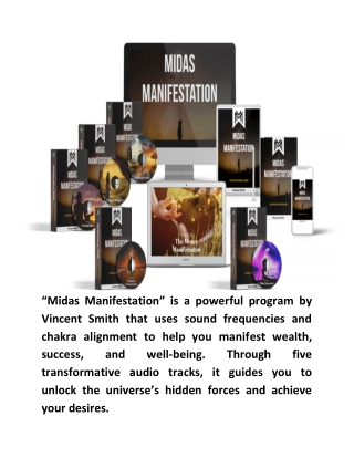 Midas Manifestation™ by Vincent Smith Program Audio Digital