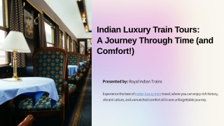 Top Indian Luxury Train Journeys