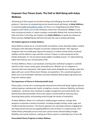 Empower Your Fitness Goals