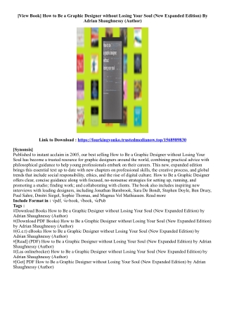 (Free Download) How to Be a Graphic Designer without Losing Your Soul (New Expan