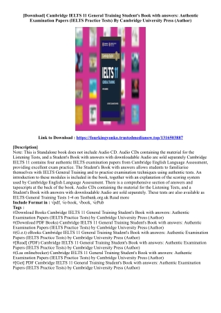 [Free Book] Cambridge IELTS 11 General Training Student's Book with answers: Aut