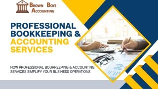 Bookkeeping services