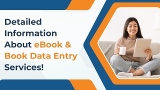 Detailed Information About of eBook and Book Data Entry Services
