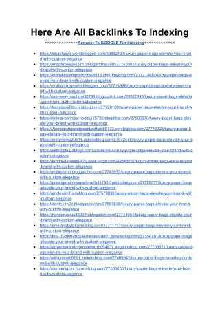 Request To GOOGLE For Indexing (Tags And Bags) (2)