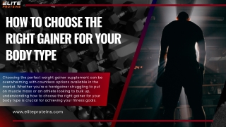 How to Choose the Right Gainer for Your Body Type