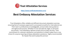 Can You Receive Embassy Attestation Services Online?