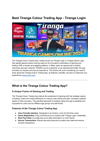 Best Tiranga Colour Trading