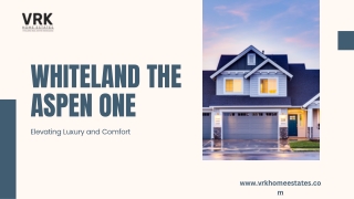 Whiteland The Aspen One: Luxury Redefined
