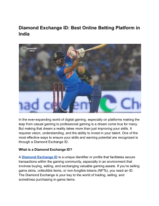 From Casual to Pro_ Why Diamond Exchange ID Makes Your Skills Pay Off