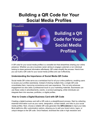 Building a QR Code for Your Social Media Profiles (1)