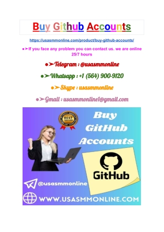 Buy GitHub Accounts in Bulk (PVA & Aged)