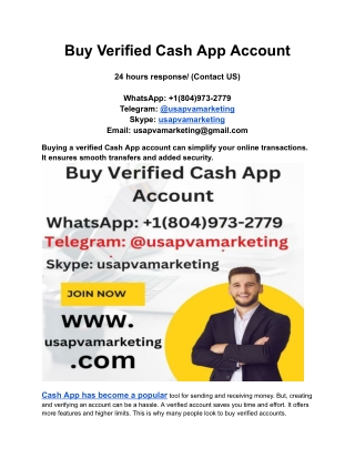 Buy Verified Cash App Account