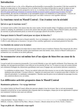 “Se reconnecter avec soi-même lors d’un séjour de bien-être au cœur de la nature