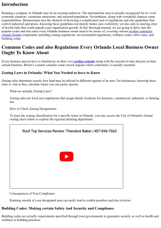 Typical Codes and Legislations Every Orlando Local Business Owner Must Find Out