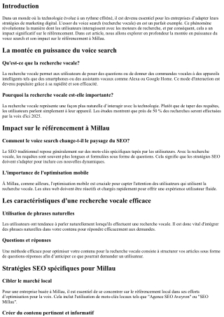 La montée en puissance du voice search et son impact sur le référencement à Mill
