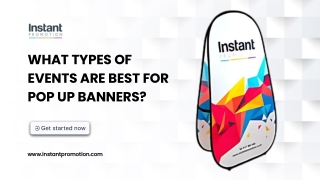 What kinds of events are most suitable for pop up banners