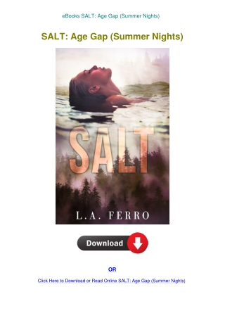 eBooks SALT Age Gap (Summer Nights)