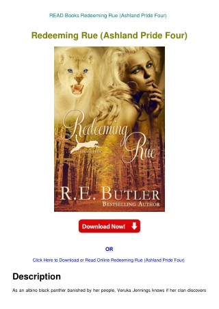 READ Books Redeeming Rue (Ashland Pride Four)