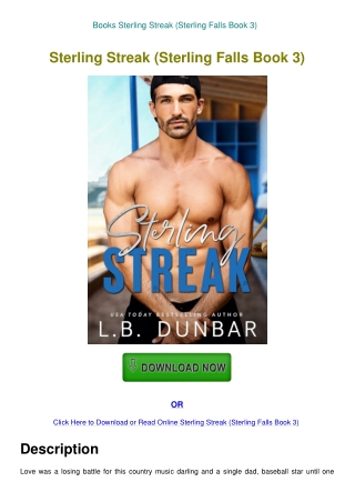 Books Sterling Streak (Sterling Falls Book 3)