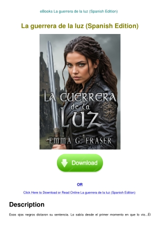 eBooks La guerrera de la luz (Spanish Edition)