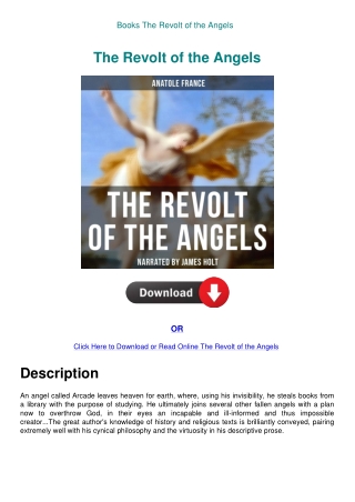 Books The Revolt of the Angels
