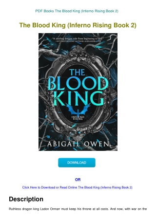 PDF Books The Blood King (Inferno Rising Book 2)