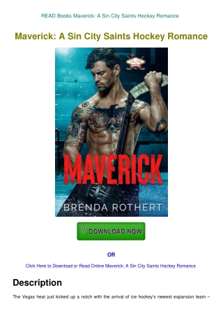 READ Books Maverick A Sin City Saints Hockey Romance