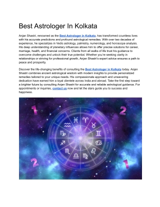 Best Astrologer In Kolkata