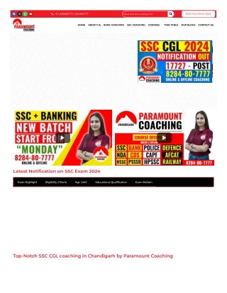 Boost Your SSC Exam Prep with Paramount Coaching Institute