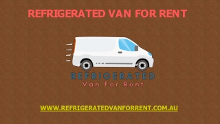 Hire Refrigerated Van