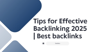 Tips for Effective Backlinking 2025