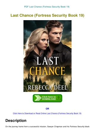 PDF Last Chance (Fortress Security Book 19)