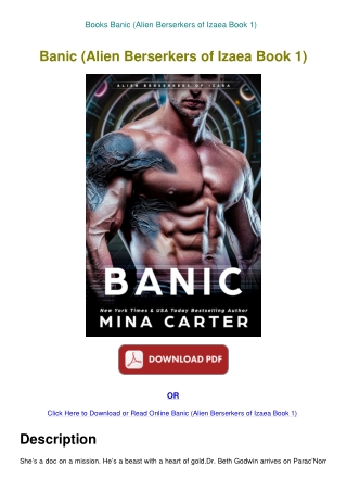 Books Banic (Alien Berserkers of Izaea Book 1)