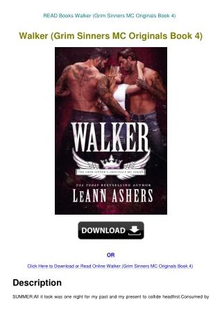 READ Books Walker (Grim Sinners MC Originals Book 4)