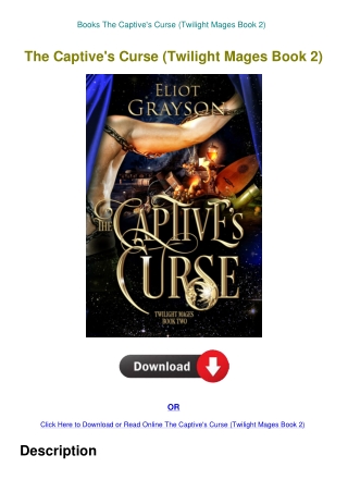 Books The Captive's Curse (Twilight Mages Book 2)
