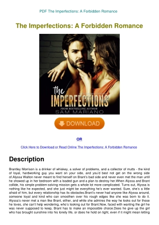 PDF The Imperfections A Forbidden Romance