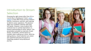 Stream Selection in Junior College - Unlocking Your Career Potential